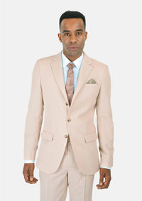 Prince Champagne Cotton Suit - SARTORO