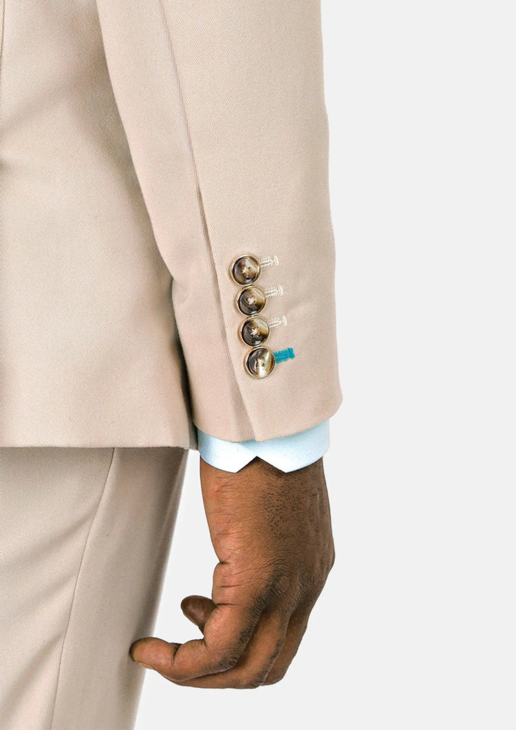Prince Champagne Cotton Suit - SARTORO911