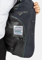 Prince Charcoal Prince of Wales Jacket - SARTORO611