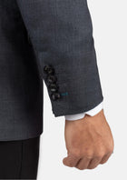 Prince Charcoal Prince of Wales Jacket - SARTORO871