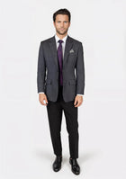 Prince Charcoal Prince of Wales Jacket - SARTORO98