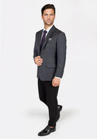 Prince Charcoal Prince of Wales Jacket - SARTORO986