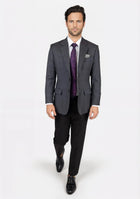 Prince Charcoal Prince of Wales Jacket - SARTORO872