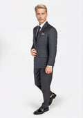 Prince Charcoal Prince of Wales Suit - SARTORO