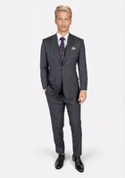Prince Charcoal Prince of Wales Suit - SARTORO863