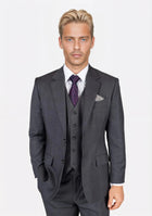 Prince Charcoal Prince of Wales Suit - SARTORO763
