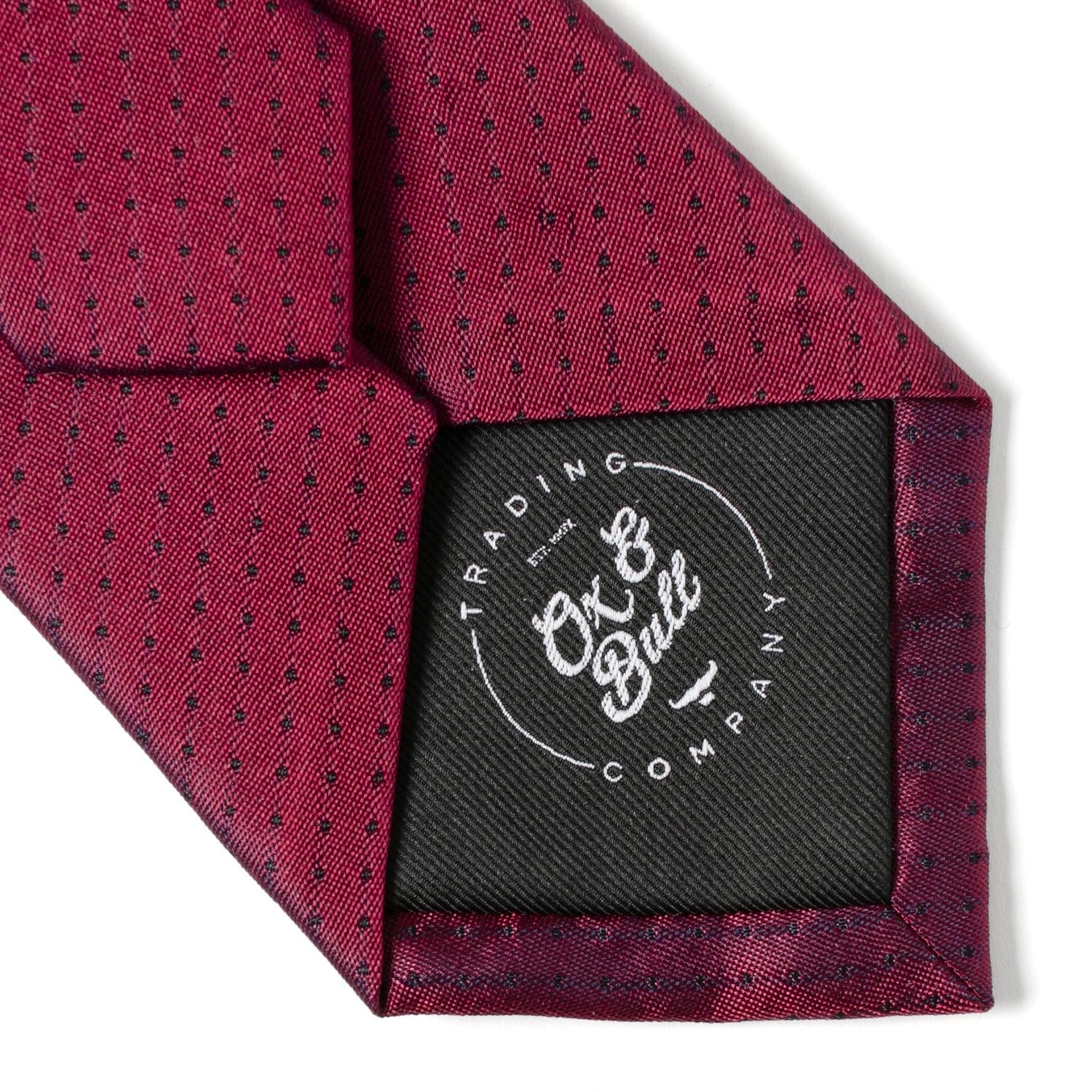Red Pin Dot Men's Tie - SARTORO948