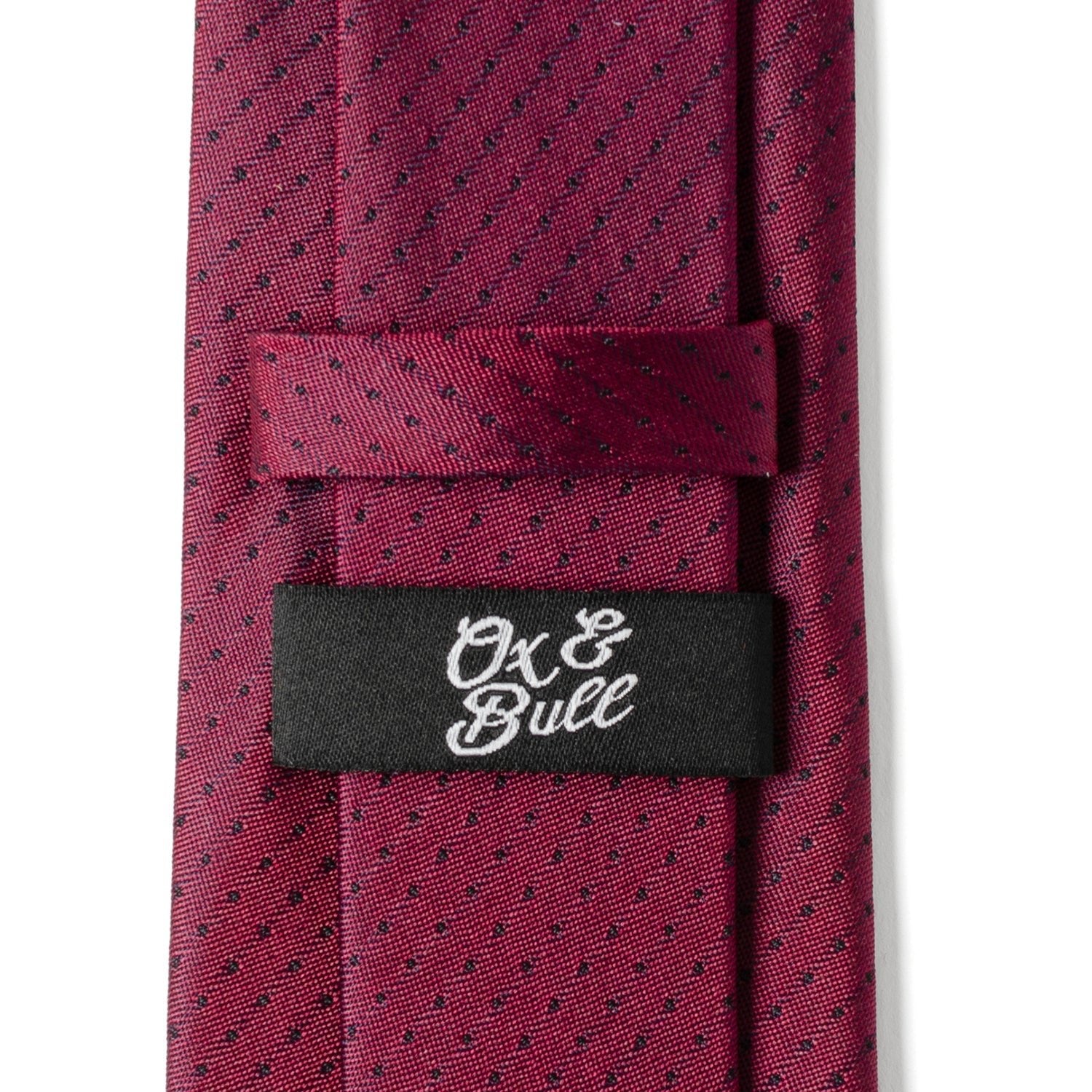 Red Pin Dot Men's Tie - SARTORO458
