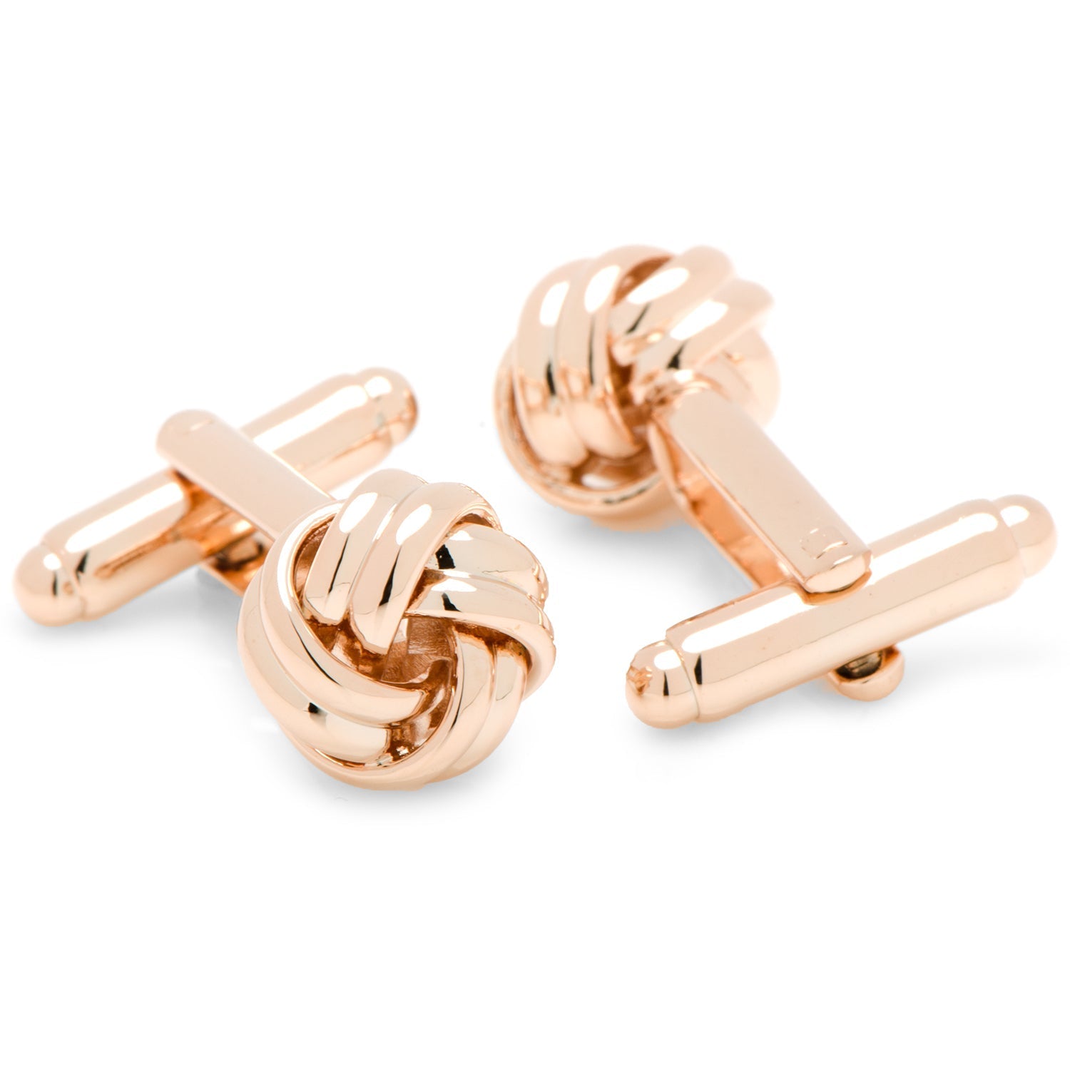 Rose Gold Knot Cufflinks - SARTORO369