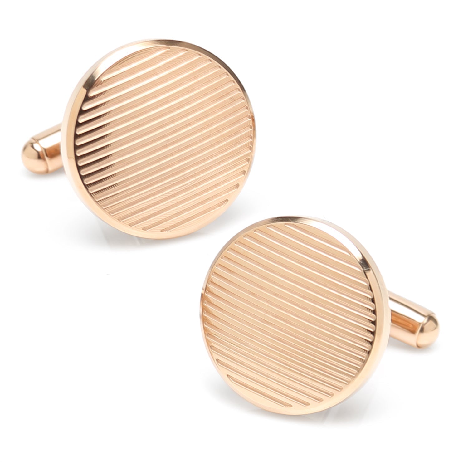 Rose Gold Line Stainless Steel Cufflinks150