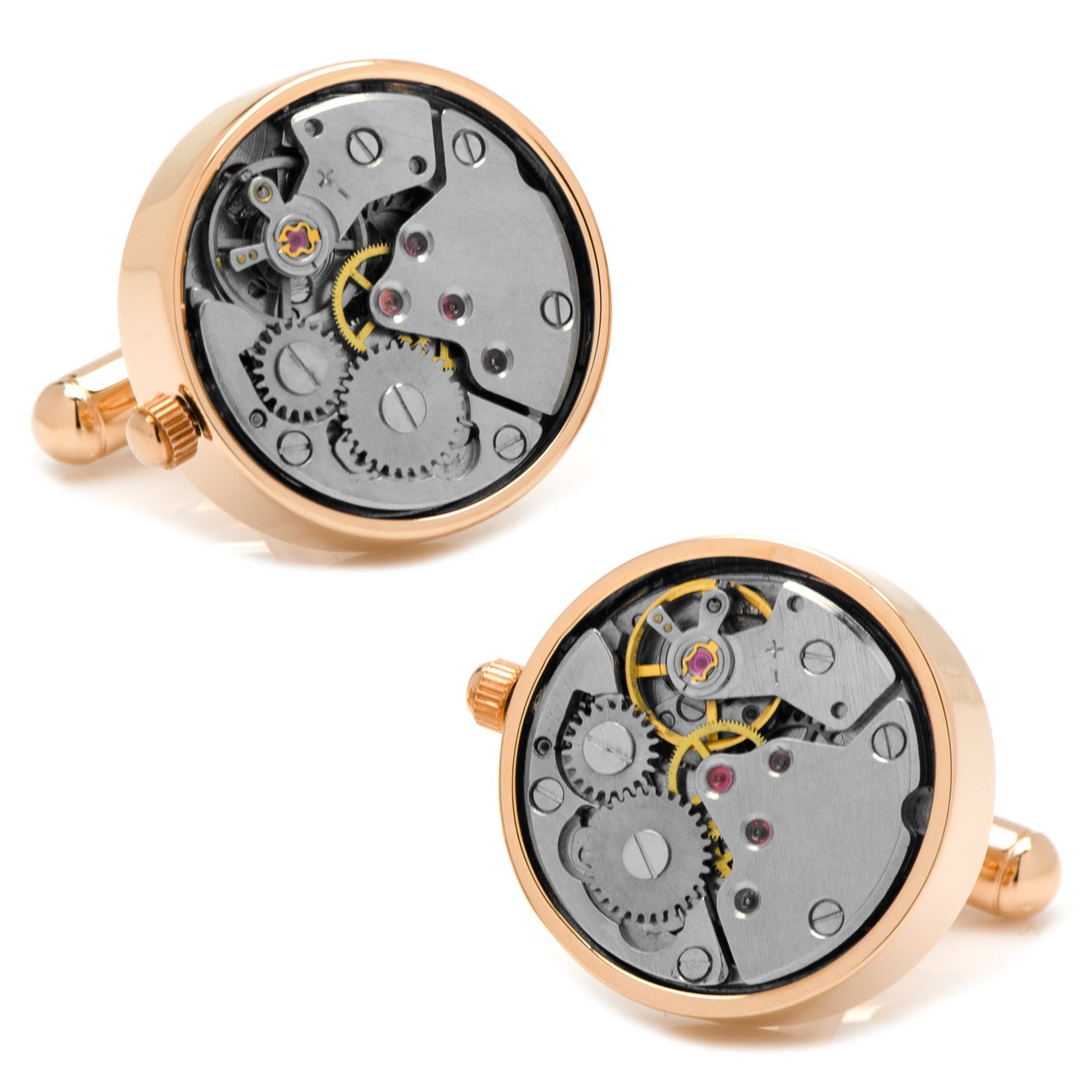 Rose Gold Watch Movement Cufflinks - SARTORO97