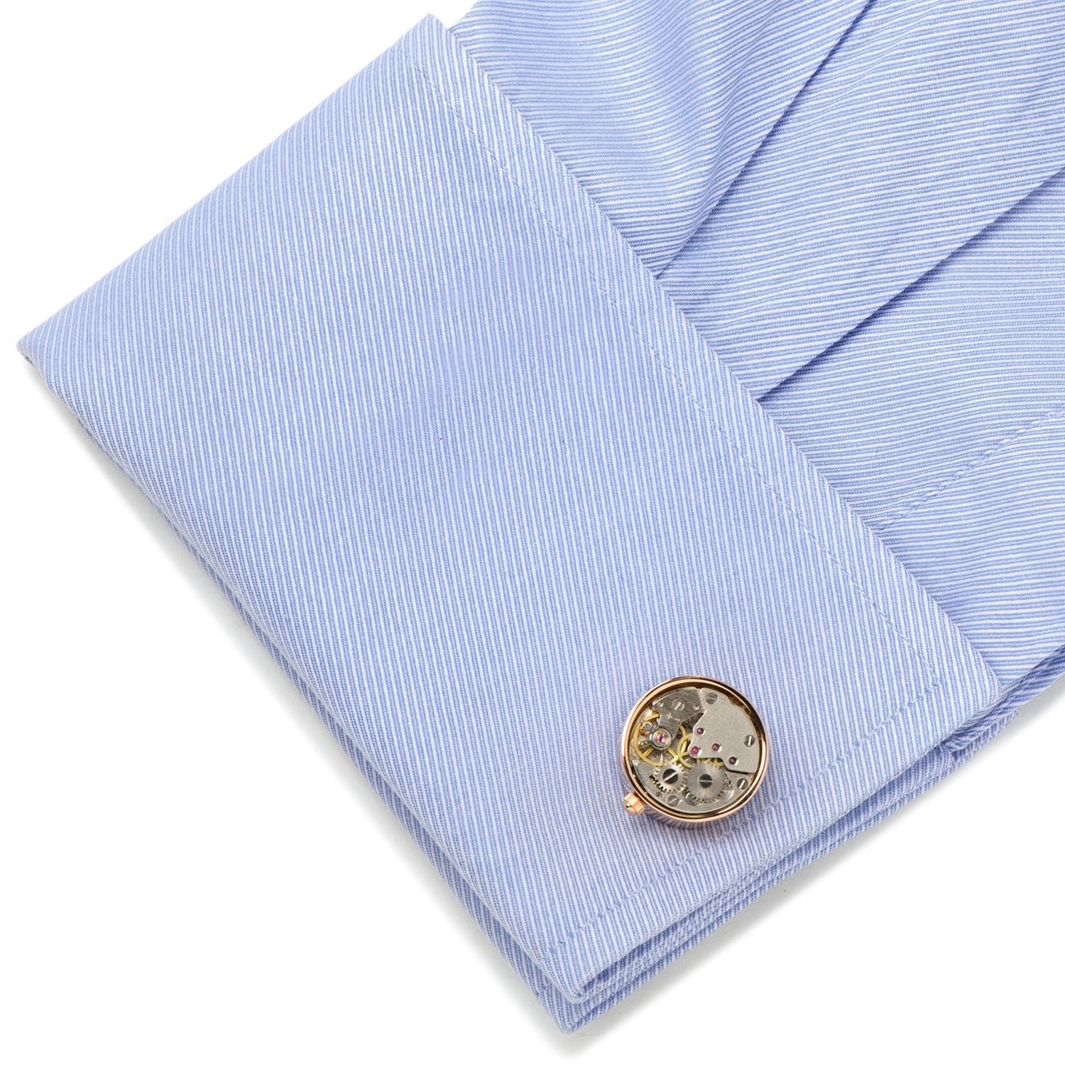 Rose Gold Watch Movement Cufflinks - SARTORO750