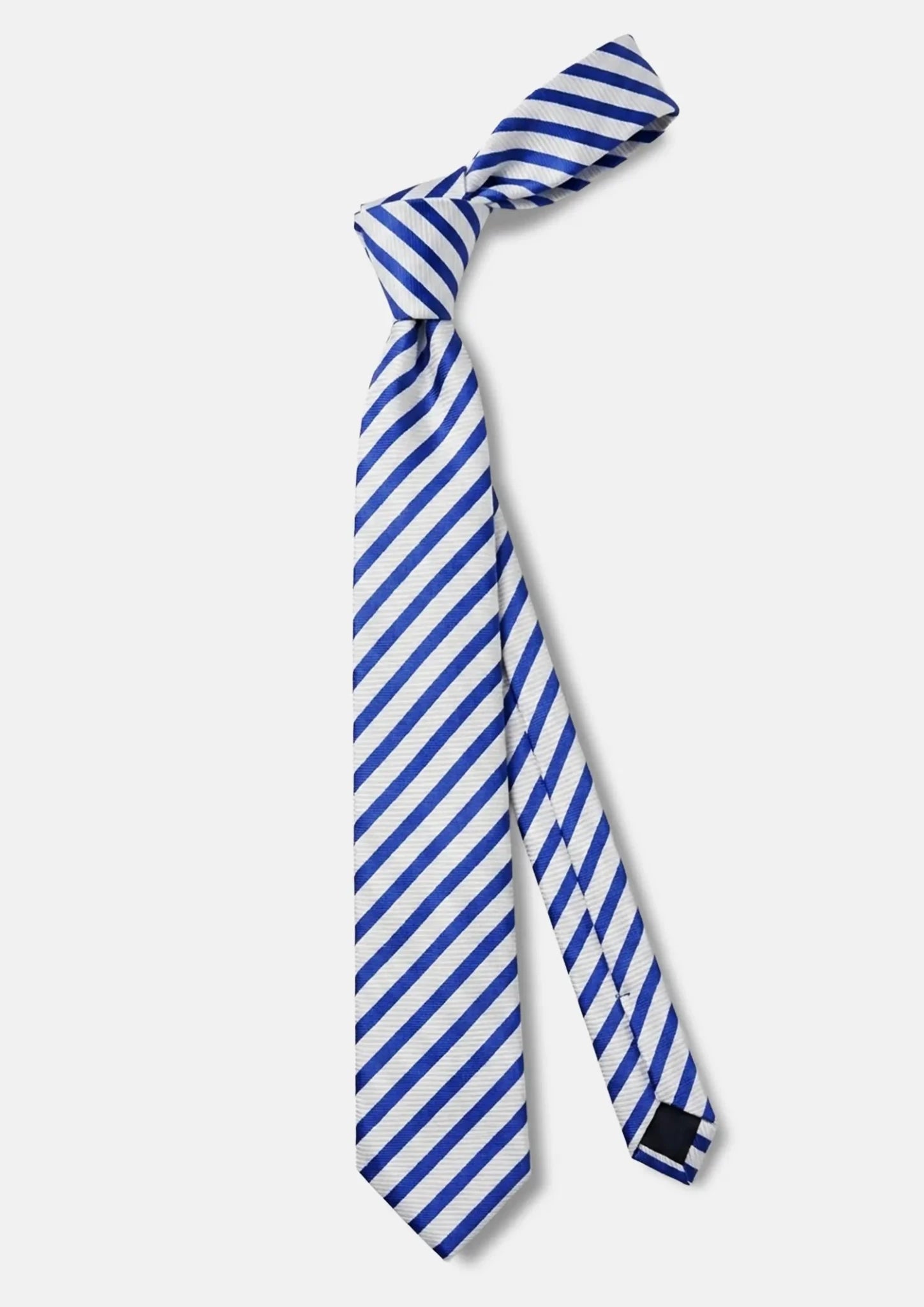 Royal Blue Diagonal Stripe Tie - SARTORO239