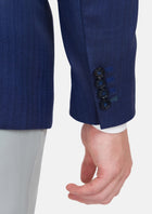 Royal Blue Herringbone Ellis Jacket - SARTORO433