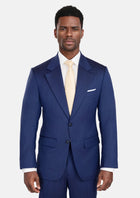 Royal Blue Herringbone Ellis Suit - SARTORO720