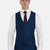 Royal Blue Microcheck Vest - SARTORO