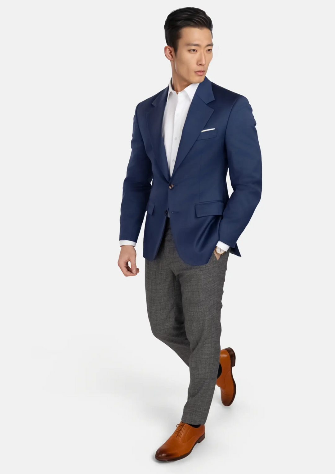 Royal Blue Performance Stretch Jacket - SARTORO