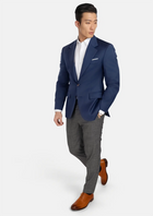 Royal Blue Performance Stretch Jacket - SARTORO358