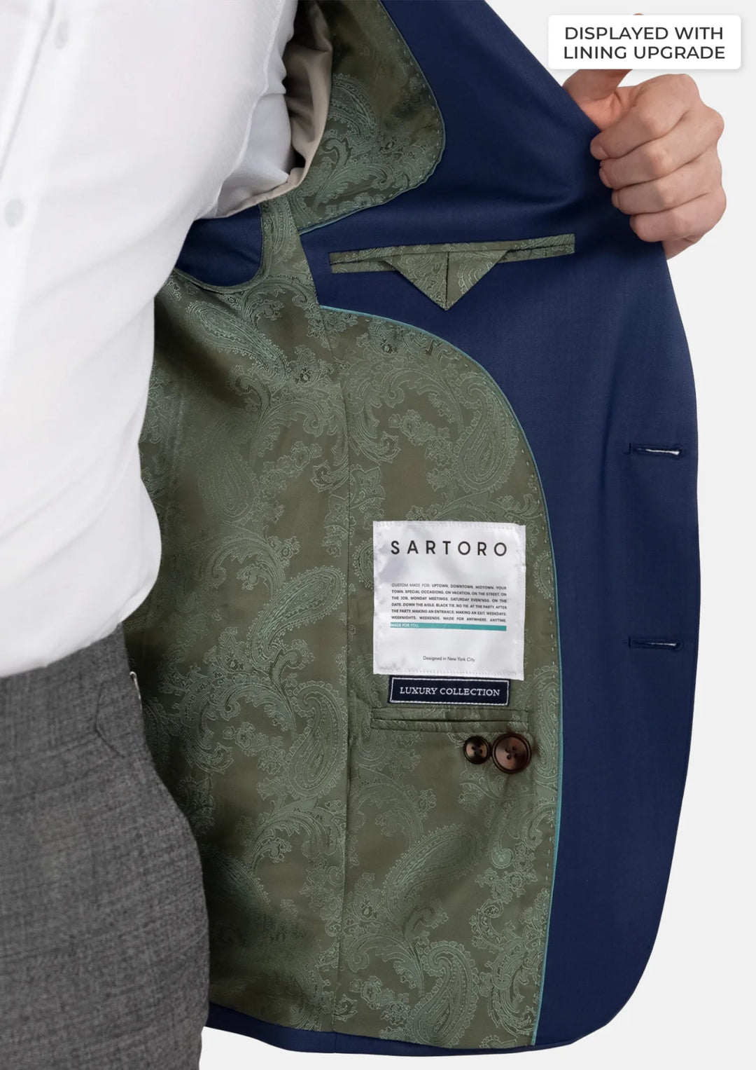 Royal Blue Performance Stretch Jacket - SARTORO