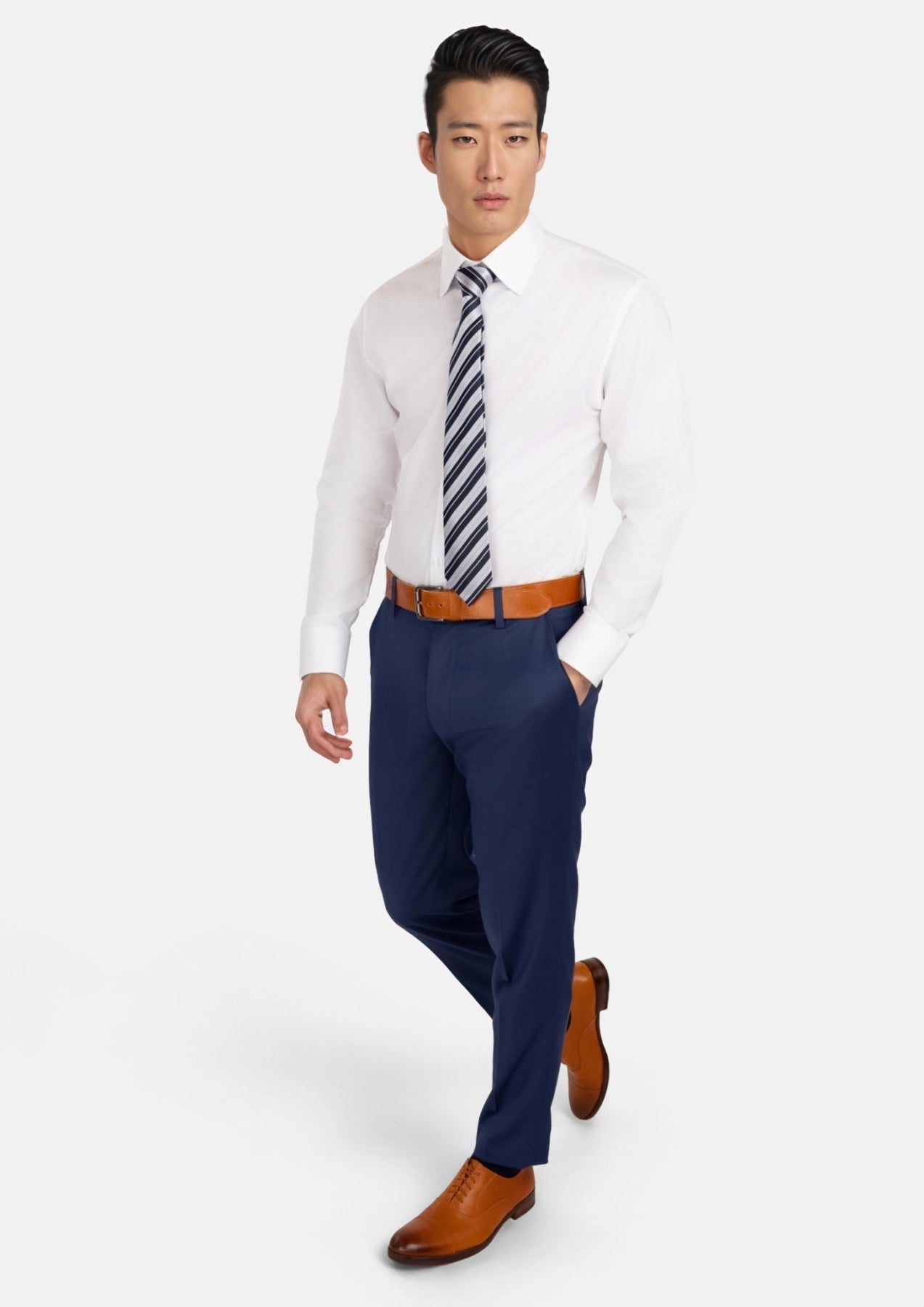 Royal Blue Performance Stretch Pants - SARTORO