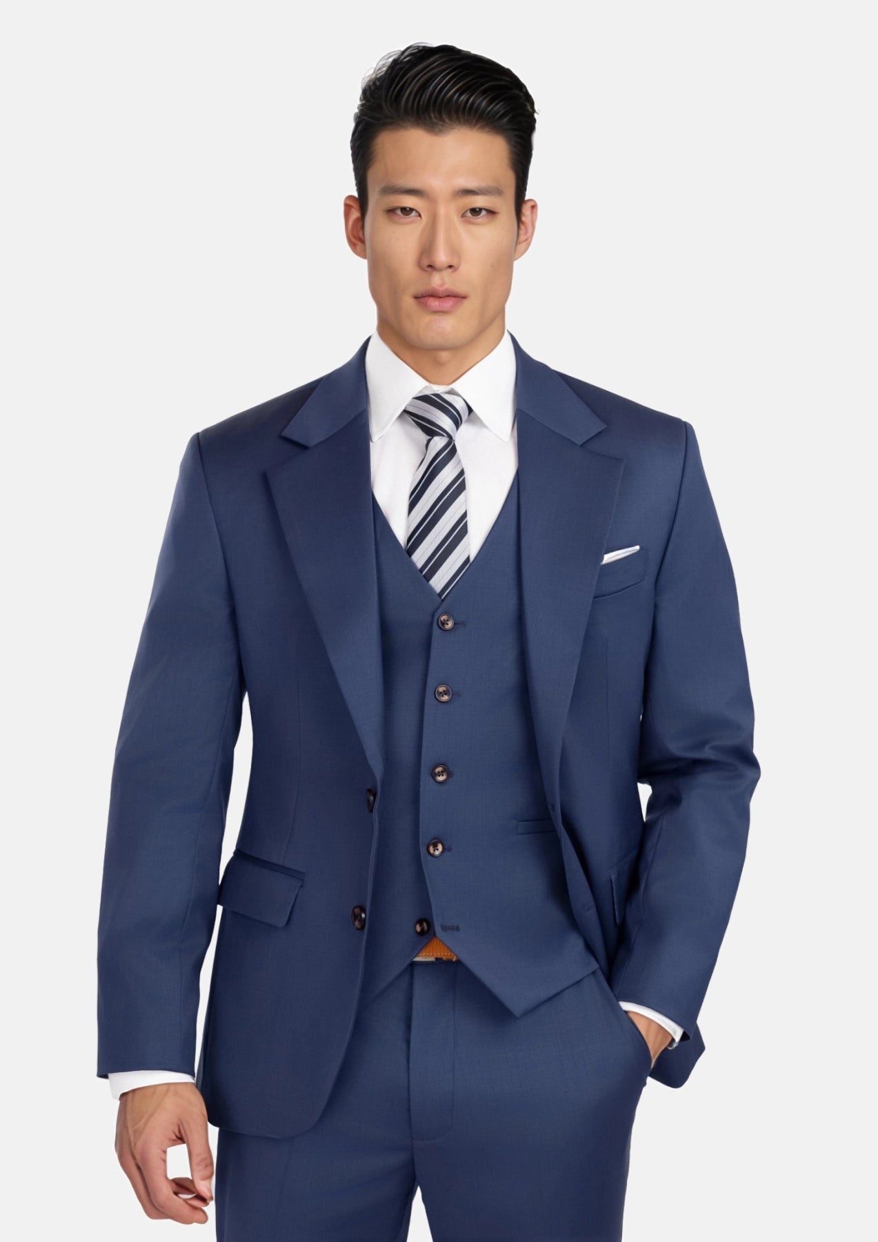 Men's Royal Blue Performance Stretch Suit | SARTORO Men's Royal Blue Performance Stretch Suit | SARTORO
