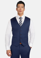 Royal Blue Performance Stretch Vest - SARTORO700