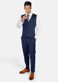Royal Blue Performance Stretch Vest - SARTORO