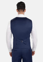 Royal Blue Performance Stretch Vest - SARTORO184