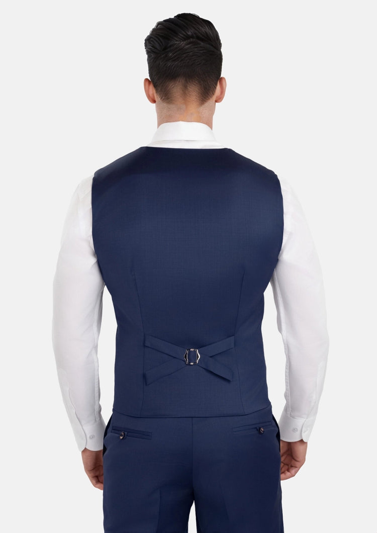 Royal Blue Performance Stretch Vest - SARTORO