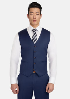 Royal Blue Performance Stretch Vest - SARTORO