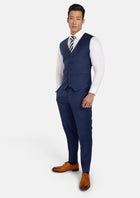 Royal Blue Performance Stretch Vest - SARTORO594
