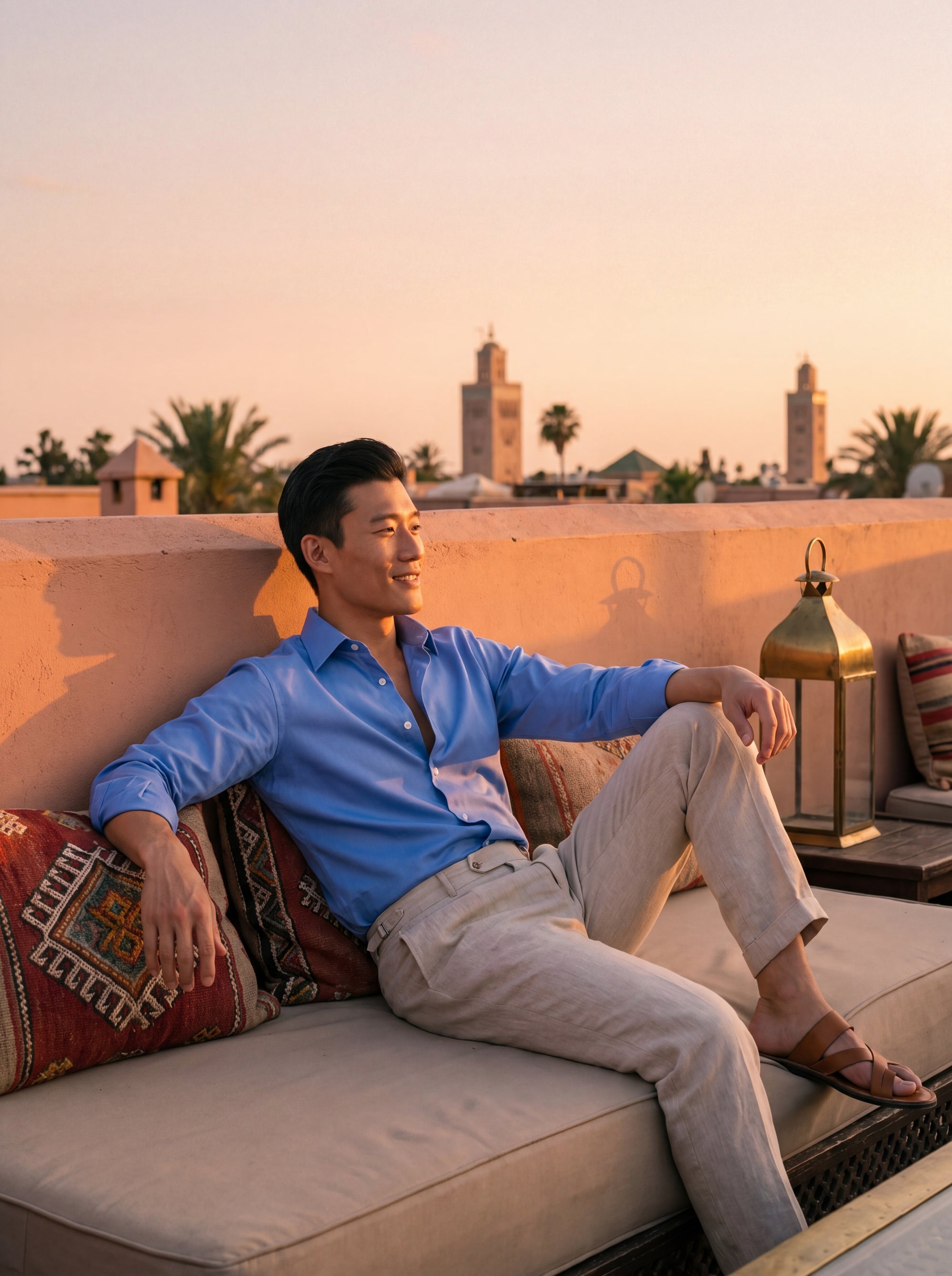 royal-blue-shirt-marrakech-rooftop-sunset997