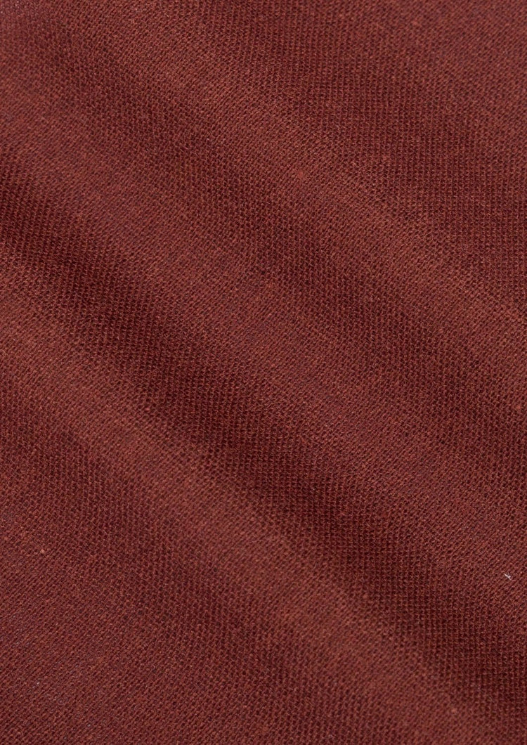 Rust Linen Blend T-Shirt - SARTORO475