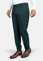 Sacramento Green Sharkskin Pants - SARTORO848