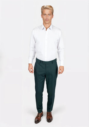 Sacramento Green Sharkskin Pants - SARTORO