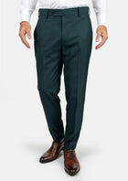 Sacramento Green Sharkskin Pants - SARTORO246