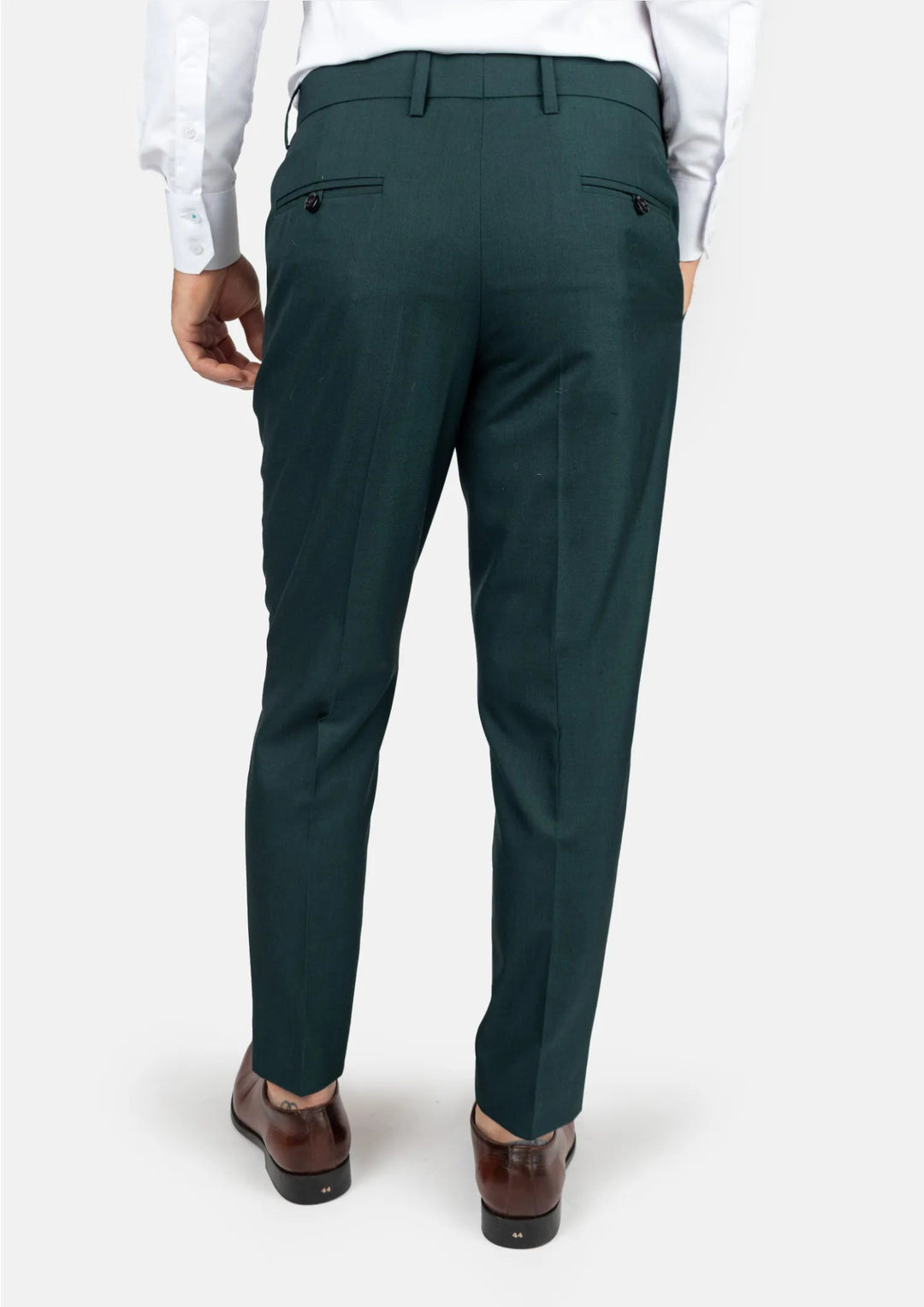 Sacramento Green Sharkskin Pants - SARTORO