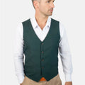 Sacramento Green Sharkskin Vest - SARTORO