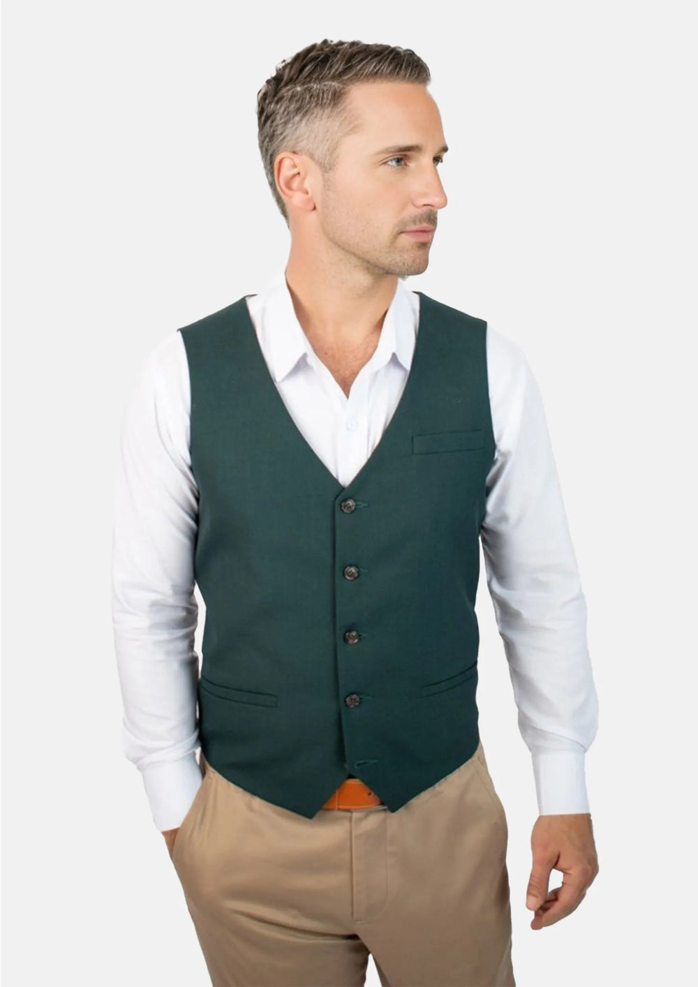 Sacramento Green Sharkskin Vest853