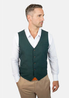 Sacramento Green Sharkskin Vest - SARTORO708