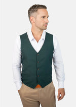 Sacramento Green Sharkskin Vest - SARTORO