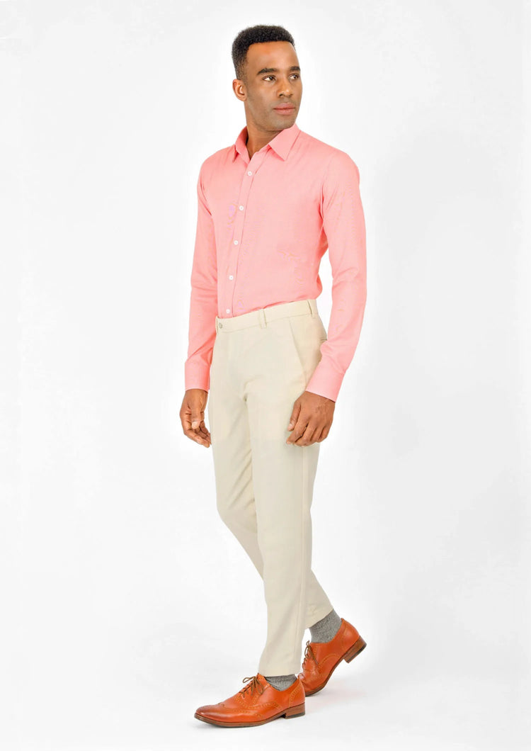 Sand Cotton Chino Pants - SARTORO104