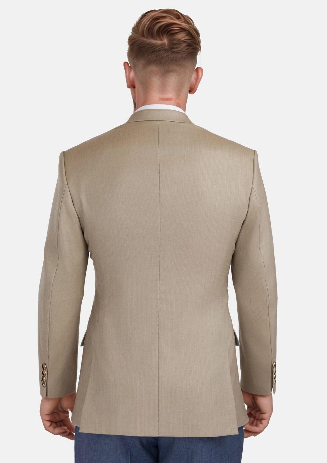 Sand Herringbone Ellis Jacket - SARTORO