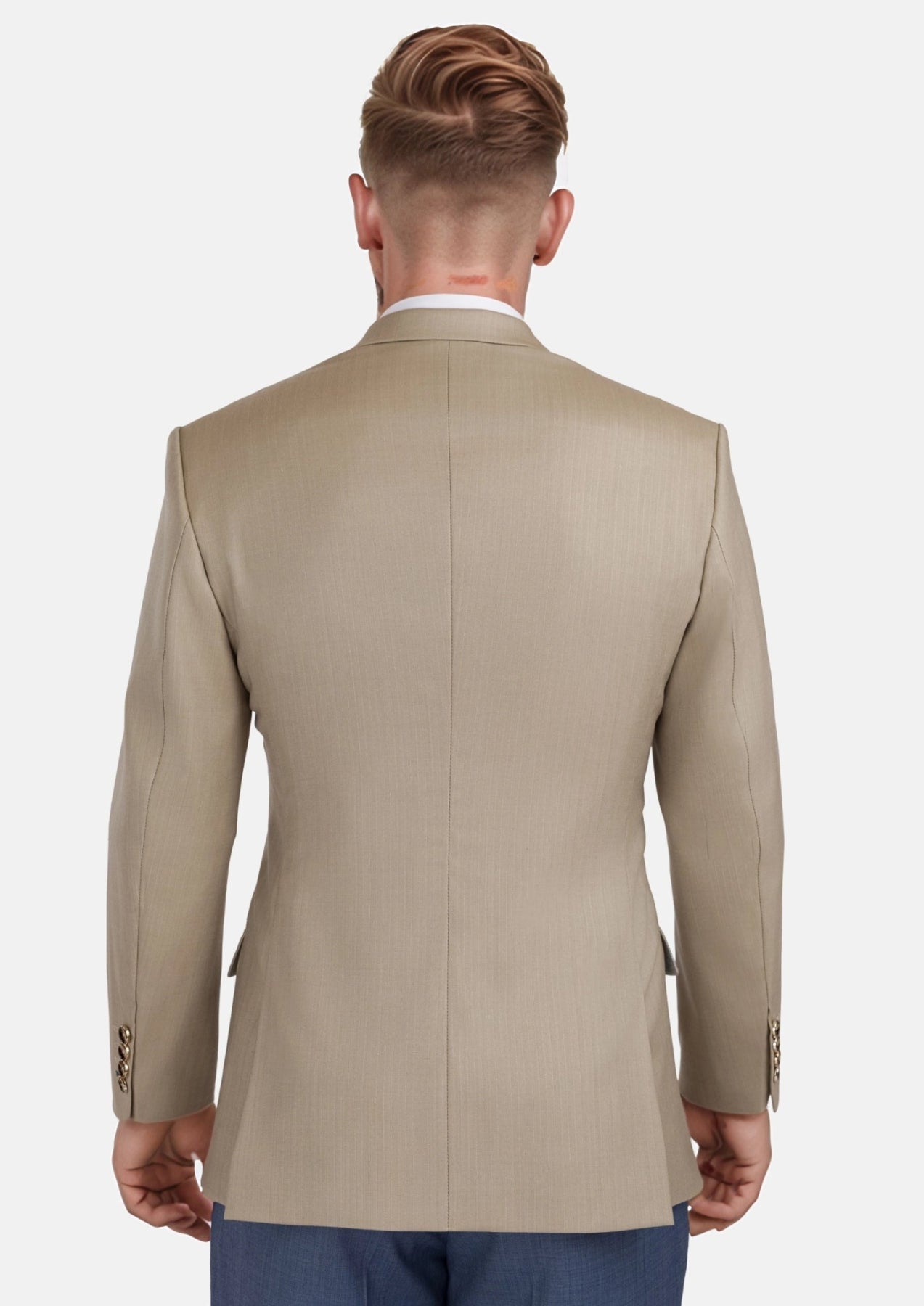 Sand Herringbone Ellis Jacket - SARTORO