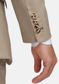 Sand Herringbone Ellis Suit - SARTORO
