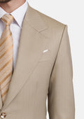 Sand Herringbone Ellis Suit - SARTORO