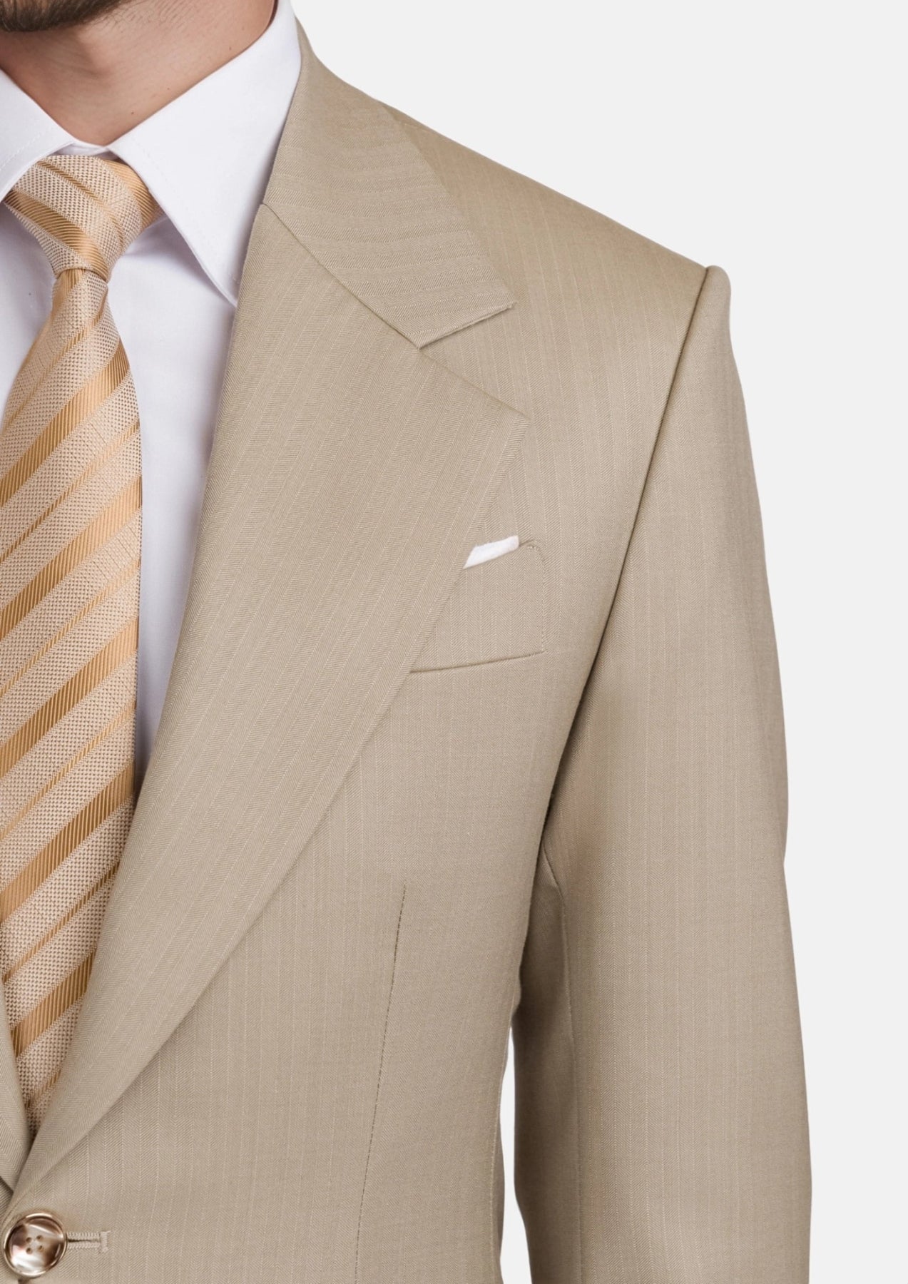 Sand Herringbone Ellis Suit
