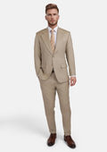 Sand Herringbone Ellis Suit - SARTORO