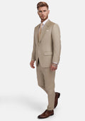 Sand Herringbone Ellis Suit - SARTORO