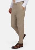 Sand Herringbone Pants - SARTORO